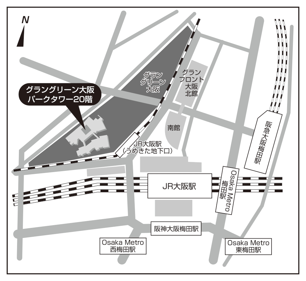 関西オフィス所在地マップ